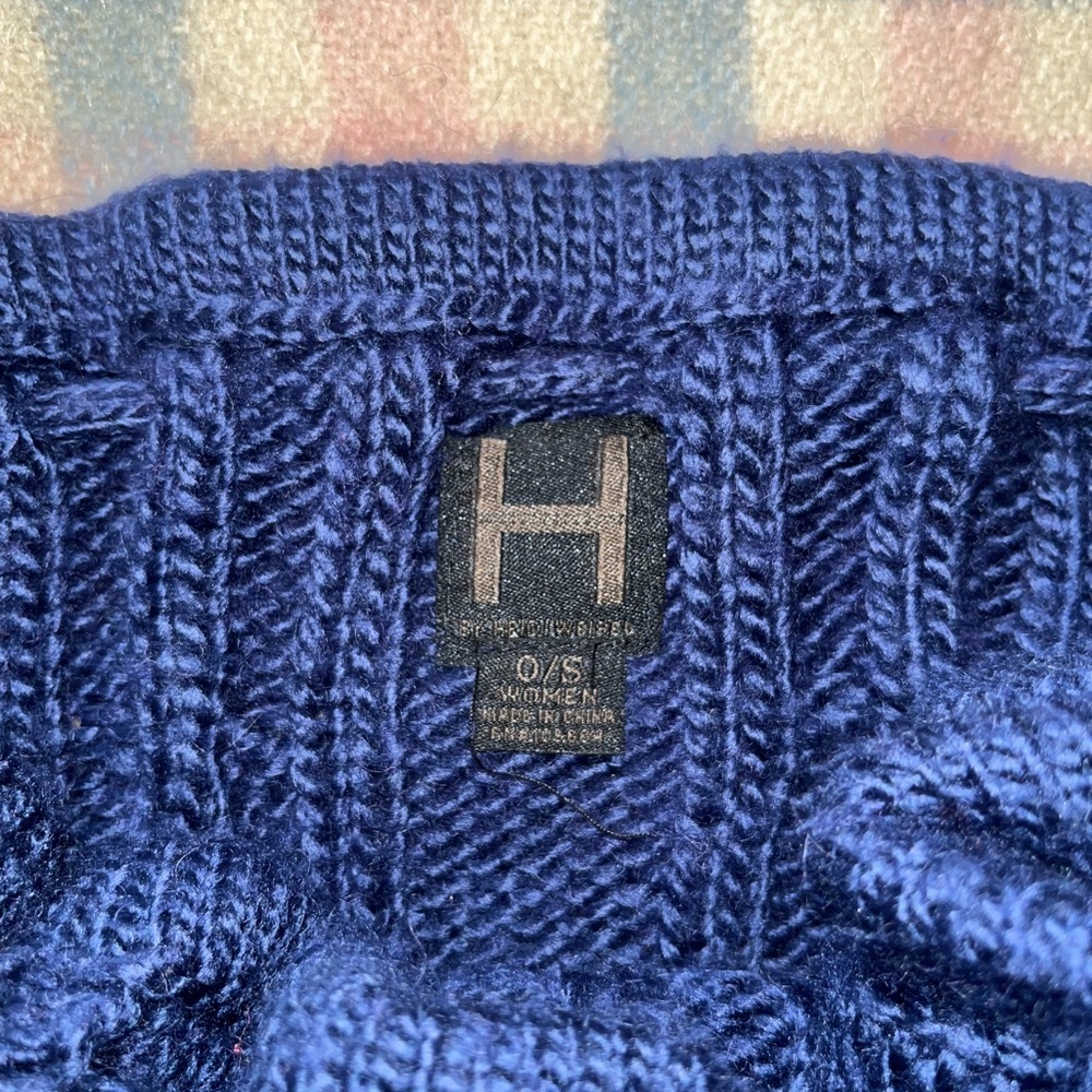 Blue Cable knit skirt - Picture 5 of 6